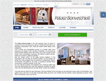 Tablet Screenshot of palacebonvecchiati.hotelinvenice.com