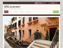 Tablet Screenshot of cadeiconti.hotelinvenice.com