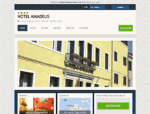 Tablet Screenshot of hotelamadeus.hotelinvenice.com