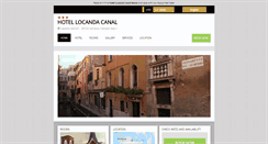 Desktop Screenshot of locandacanal.hotelinvenice.com