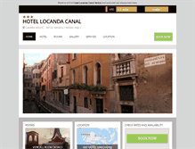 Tablet Screenshot of locandacanal.hotelinvenice.com
