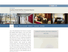 Tablet Screenshot of delfino.hotelinvenice.com