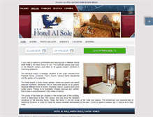 Tablet Screenshot of hotelalsole.hotelinvenice.com