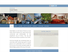 Tablet Screenshot of hotelrialto.hotelinvenice.com