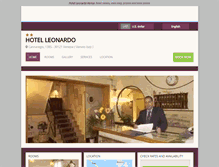 Tablet Screenshot of leonardo.hotelinvenice.com