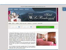 Tablet Screenshot of leboulevard.hotelinvenice.com