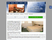 Tablet Screenshot of hotelgaribaldi.hotelinvenice.com