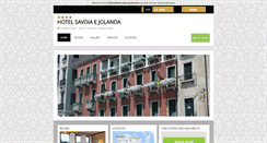 Desktop Screenshot of hotelsavoiaejolanda.hotelinvenice.com