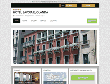 Tablet Screenshot of hotelsavoiaejolanda.hotelinvenice.com
